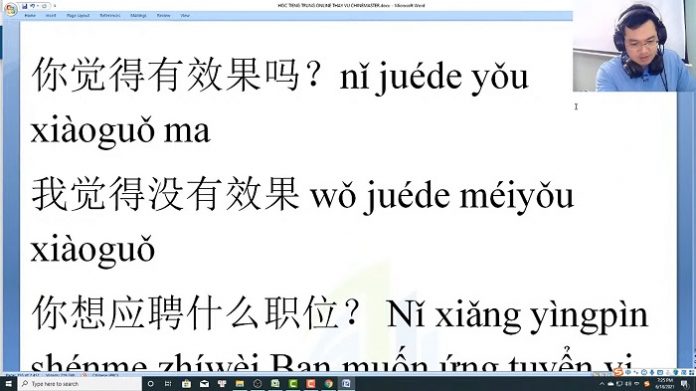 Bài tập phát triển từ vựng tiếng Trung HSK ứng dụng thực tế trung tâm tiếng Trung thầy Vũ tphcm