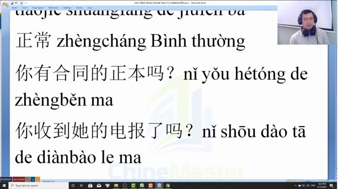 Luyện dịch tiếng Trung HSK 7 ứng dụng thực tế Thầy Vũ