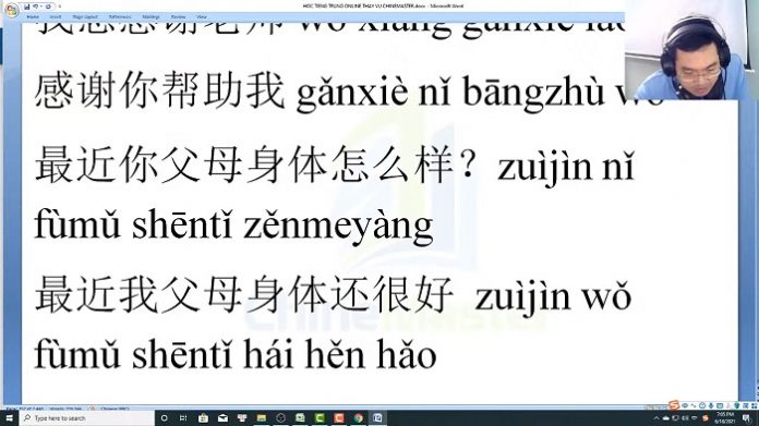 Luyện nói tiếng Trung HSKK trung cấp theo giáo trình HSKK trung tâm tiếng Trung thầy Vũ tphcm