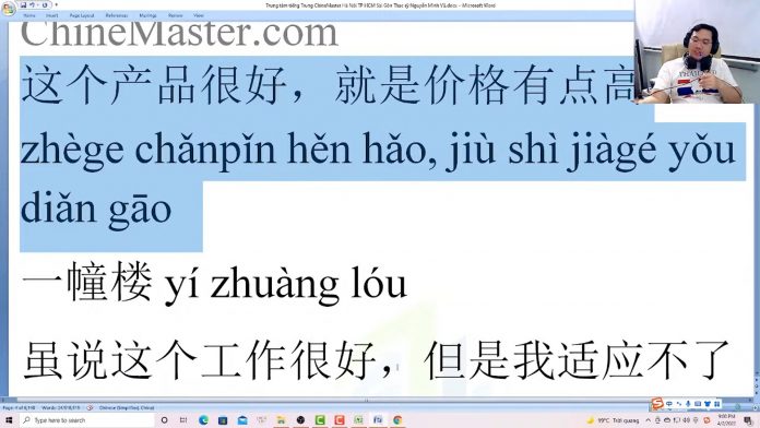 Bài tập luyện dịch tiếng Trung HSK 1 bài 1