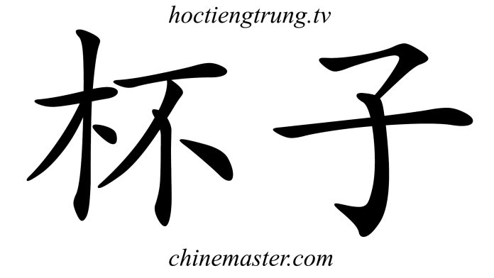 杯子 Từ điển tiếng Trung online Thầy Vũ ChineMaster